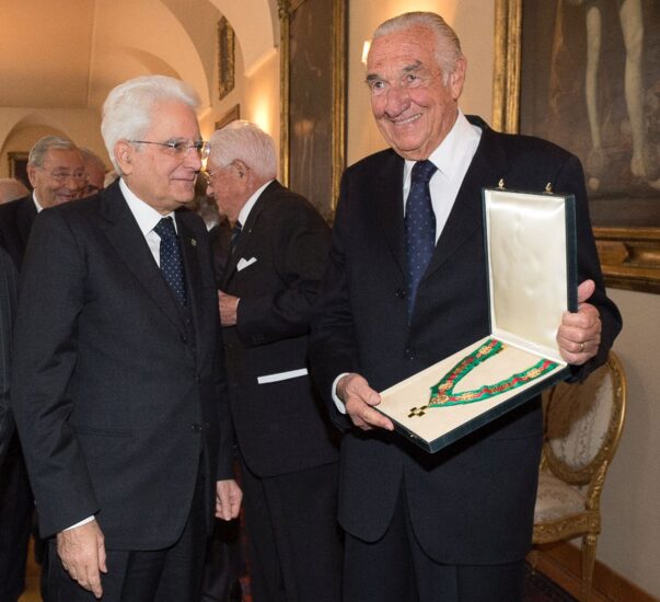 Il Presidente della Repubblica Sergio Mattarella e Alfredo Diana (credit: Federazione Nazionale dei Cavalieri del Lavoro)