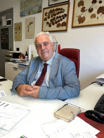 Il presidente dell’Accademia Italiana della Vite e del Vino, Rosario Di Lorenzo