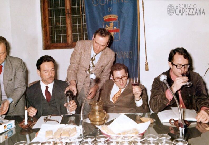 Tenuta di Capezzana celebra 100 anni dalla prima annata del Carmignano (ph: Facebook/Capezzana, 1975, Ugo Contini Bonacossi e Luigi Veronelli)