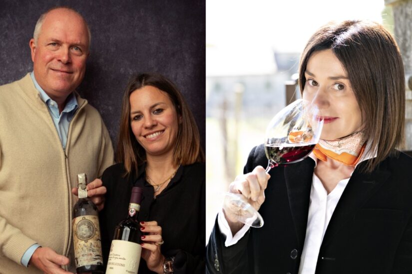 Caterina Sacchet e Antonio Michael Zaccheo di Carpineto, e Roberta Corrà del Gruppo Italiano Vini - Giv