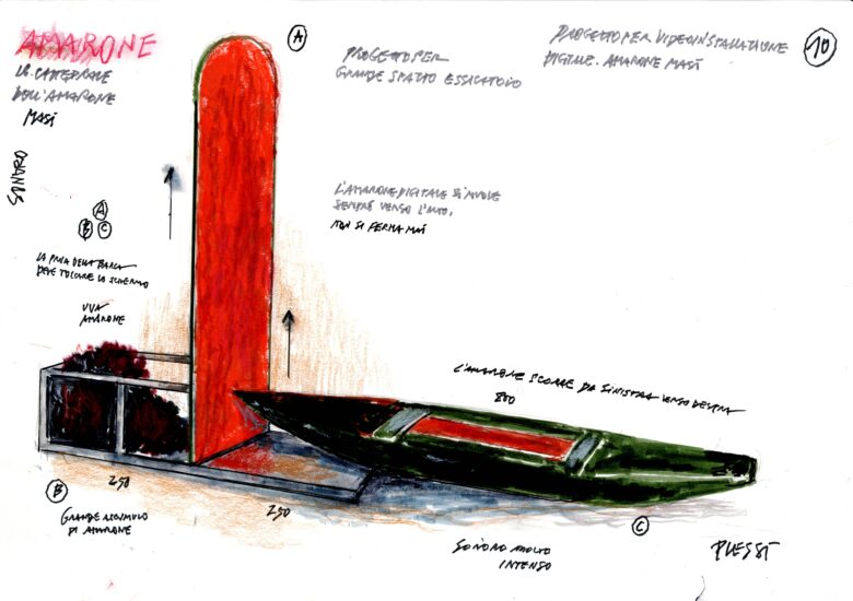 Il bozzett“L’Anima dell’Amarone”o di Fabrizio Plessi