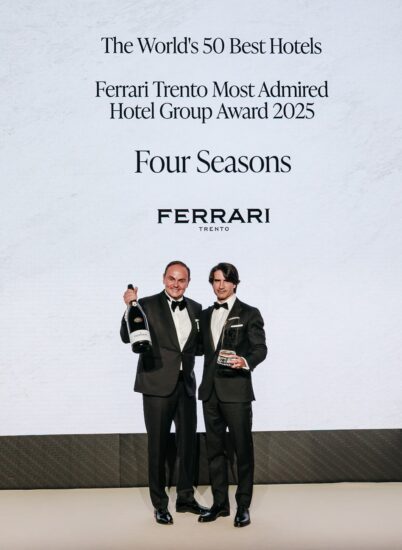 Matteo Lunelli (Ferrari) e Alejandro Reynal Ample (Ceo Four Seasons) 