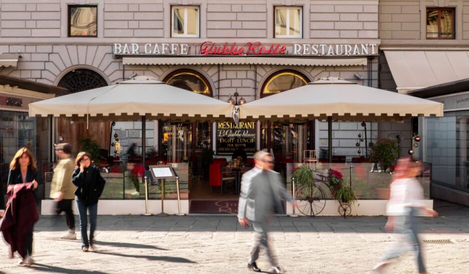 Il Caffè Giubbe Rosse a Firenze