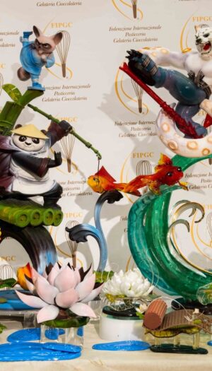 Con una scultura dolce ispirata a “Kung Fu Panda” la Cina è campione mondiale di pasticceria