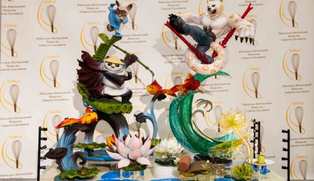 Con una scultura dolce ispirata a “Kung Fu Panda” la Cina è campione mondiale di pasticceria