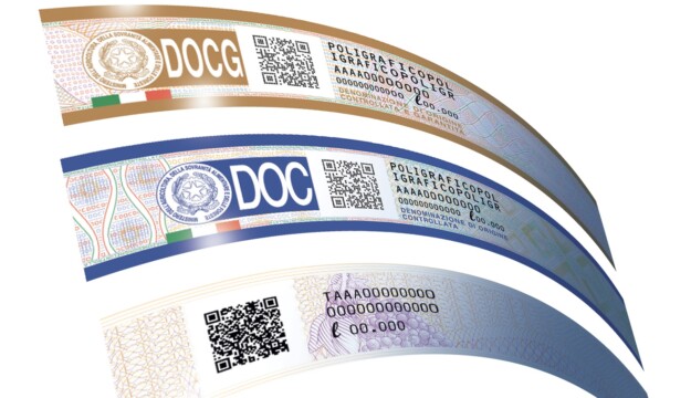 Debutto delle fascette di Stato con il tricolore per i vini Docg e Doc domani a Roma