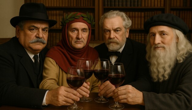 A casa di Boccaccio, Leonardo, Carducci e Pascoli: amanti del vino che hanno fatto la storia