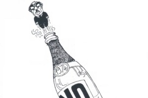 Il legame di Giorgio Forattini con il vino, dalla prima vignetta sul referendum del divorzio