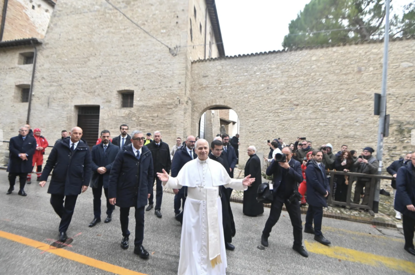 Il Papa a Montefalco, terra del Sagrantino (ph: Umbria24)