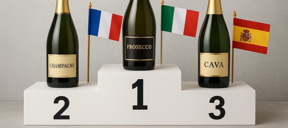 Spumanti del mondo: export a 8,5 miliardi di euro, prezzo medio a 7,8 euro al litro
