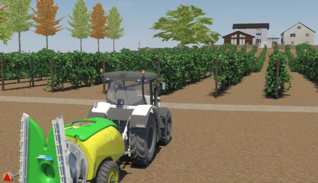 Le strategie di guida autonoma dei trattori? Ora si testano sul vigneto “virtuale”