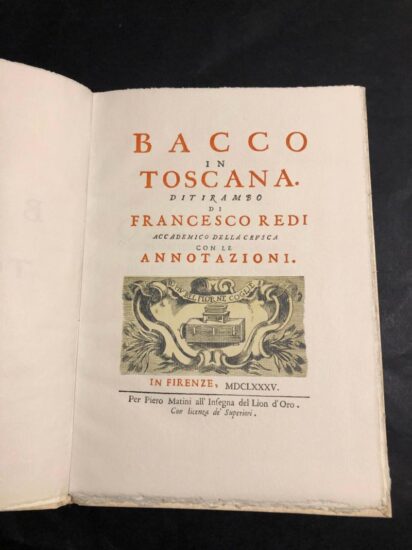 “Bacco in Toscana” di Francesco Redi