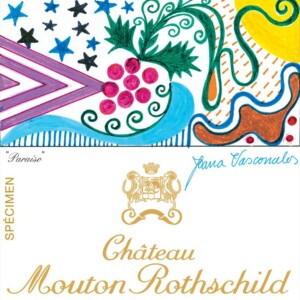 Joana Vasconcelos, artista portoghese, firma l’etichetta per lo Château Mouton Rothschild 2023