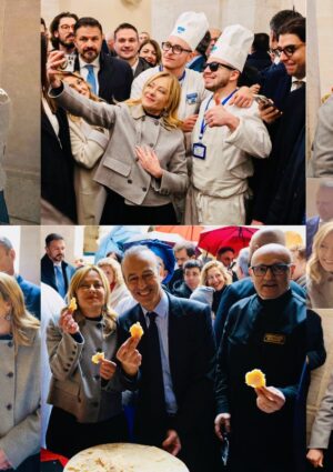 Gli auguri della Premier Giorgia Meloni, a Palazzo Chigi, &ldquo;dedicati&rdquo; alla Cucina Italiana Unesco