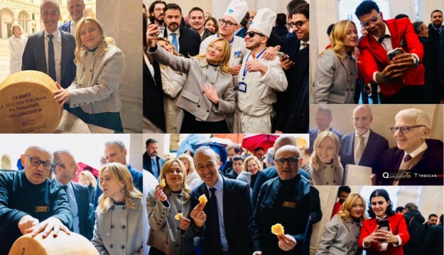 Gli auguri della Premier Giorgia Meloni, a Palazzo Chigi, &ldquo;dedicati&rdquo; alla Cucina Italiana Unesco