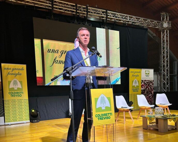 Il presidente Coldiretti Ettore Prandini (ph: Facebook/Coldiretti Treviso)