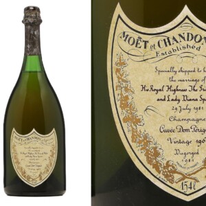Quel Dom Pérignon 1961 del matrimonio di Carlo e Diana: la rara magnum all’asta l’11 dicembre