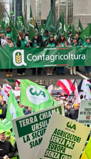 Gli agricoltori d&rsquo;Italia e d&rsquo;Europa a Bruxelles, per manifestare contro la Commissione Ue