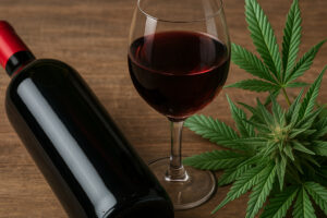 Cannabis e vino: uno studio rivela che chi fuma tende anche a bere di più