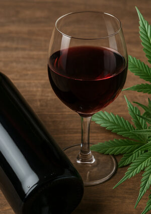 Cannabis e vino: uno studio rivela che chi fuma tende anche a bere di pi&ugrave;