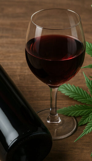 Cannabis e vino: uno studio rivela che chi fuma tende anche a bere di pi&ugrave;