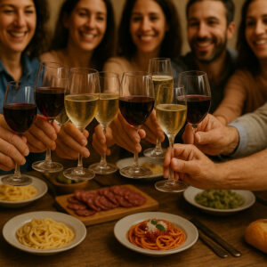 &ldquo;Wine&rdquo; toasts to Unesco recognition to Italian cooking. Of which it is integral part