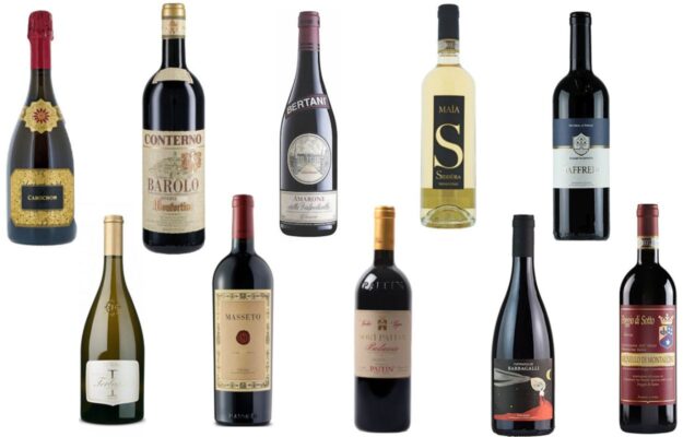 BERTANI, CRITICA, DECANTER, GIACOMO CONTERNO, LE PUPILLE, MASSETO, MONTE ROSSA, PAITIN, PIETRADOLCE, POGGIO DI SOTTO, SIDDURA, TERLANO, vino, WINES OF THE YEAR, Italia