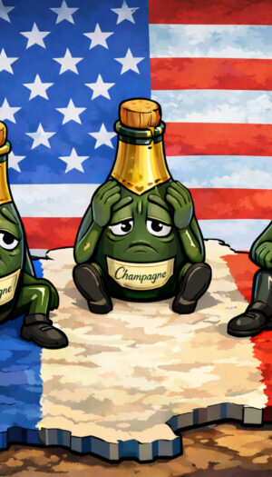 Lo Champagne, tra mercato in calo e crisi geopolitiche che preoccupano, in Francia e in Usa