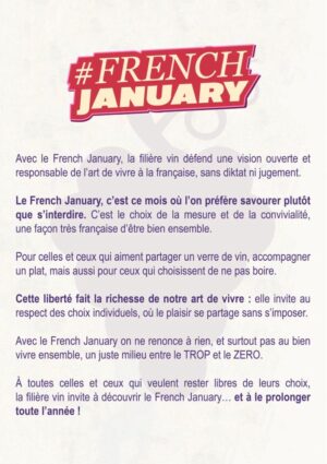 Cos&rsquo;&egrave; il &ldquo;French January&rdquo;, provocazione al &ldquo;Dry January&rdquo; che invita al consumo consapevole di vino
