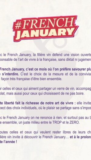 Cos&rsquo;&egrave; il &ldquo;French January&rdquo;, provocazione al &ldquo;Dry January&rdquo; che invita al consumo consapevole di vino
