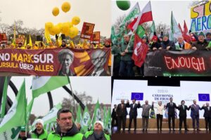 L&rsquo;agricoltura d&rsquo;Europa ancora in protesta contro l&rsquo;accordo Ue-Mercosur, a Strasburgo