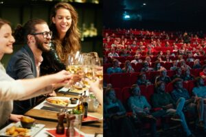 Bere vino e andare al cinema, due modelli di consumo in crisi che possono ispirarsi a vicenda