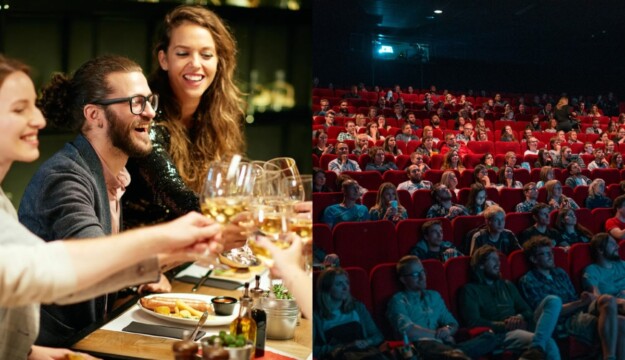 Bere vino e andare al cinema, due modelli di consumo in crisi che possono ispirarsi a vicenda