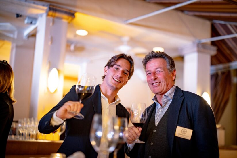 Alberto Tasca con il figlio