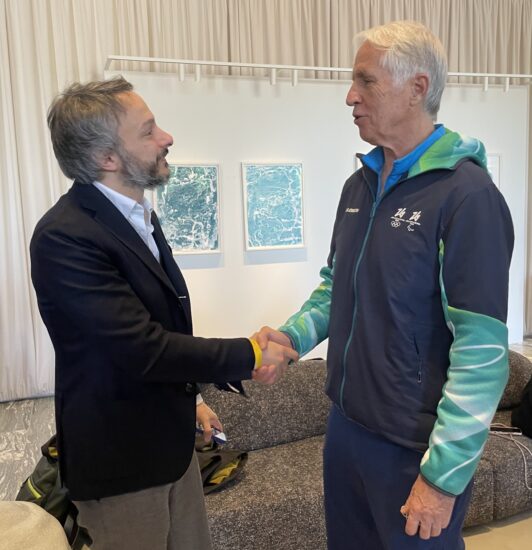 Antonio Capaldo (Feudi di San Gregorio) con Giovanni Malagò