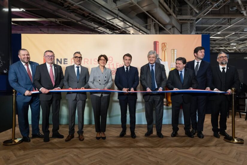 L’inaugurazione di Wine Paris (credit: Instagram/Présidence de la République)