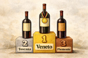 Export vino italiano nel 2025: Veneto, Toscana e Piemonte sul podio, ma in lieve calo sul 2024