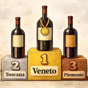 Export vino italiano nel 2025: Veneto, Toscana e Piemonte sul podio, ma in lieve calo sul 2024
