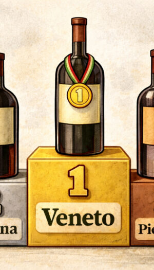 Export vino italiano nel 2025: Veneto, Toscana e Piemonte sul podio, ma in lieve calo sul 2024