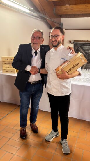 Fausto Maculan con lo chef Andrea Petucco