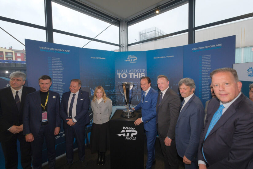 La Premier Meloni, a Vinitaly 2026, alla Regione Piemonte (credit: Veronafiere/Ennevi)