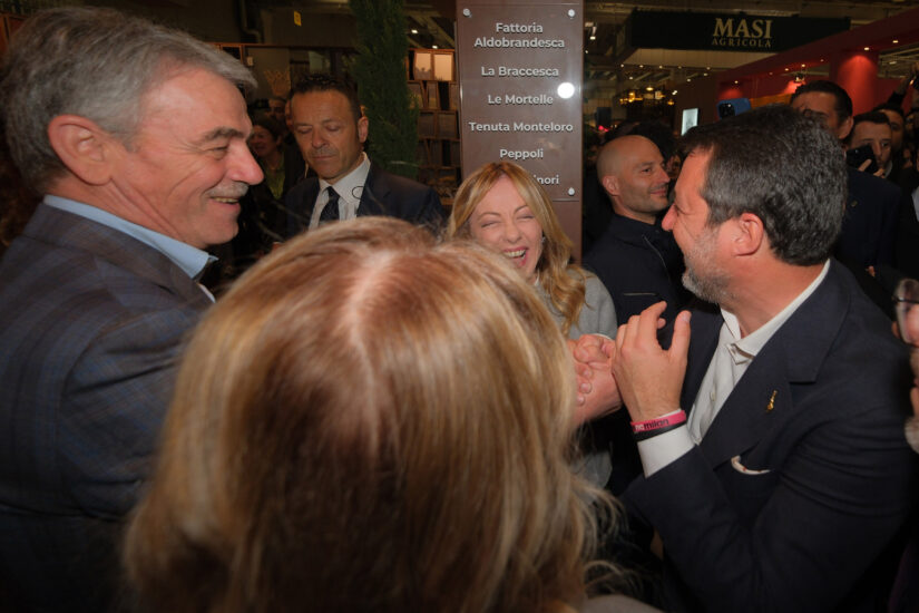 La Premier Meloni, a Vinitaly 2026 (credit: Veronafiere/Ennevi)