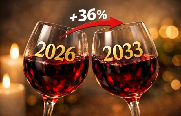 Il mercato del vino globale nel 2026 a 328,5 miliardi di dollari. E in sette anni crescerà del +36%