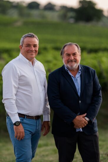 Marco Caprai con Michel Rolland a Montefalco