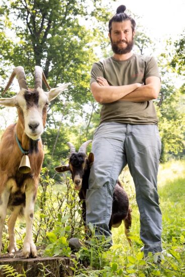 Lo chef Juri Chiotti di Reis Cibo Libero di Montagna a Cuneo a “ViniVeri” a Cerea 