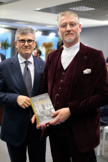 Piero Mastroberardino e il Ministro della Cultura Alessandro Giuli 