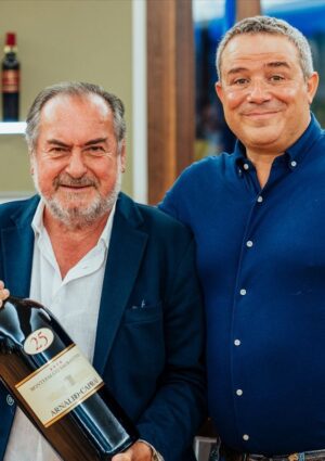 L&rsquo;omaggio di Arnaldo Caprai all&rsquo;enologo che ha disegnato il futuro del Sagrantino: Michel Rolland