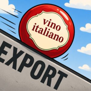 A gennaio 2026 l&rsquo;export di vino italiano va &ldquo;in rosso&rdquo;: -18,7% in valore a 470 milioni di euro