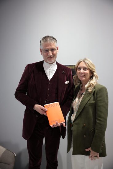 Nadia Zenato con il Ministro della Cultura Alessandro Giuli a Vinitaly 2026 a Verona 