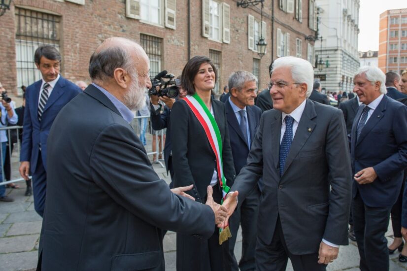 Carlo Petrini ed il Presidente della Repubblica Sergio Mattarella (credit: Alessandro Vargiu)